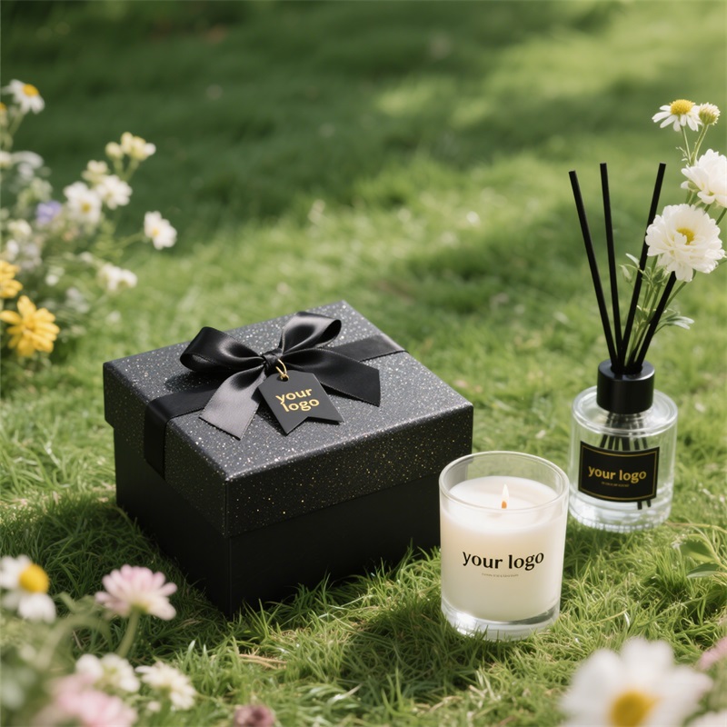 Luxury scented candle and reed diffuser gift set