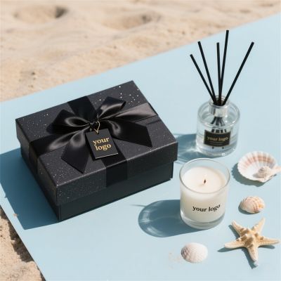 Luxury scented candle and reed diffuser gift set