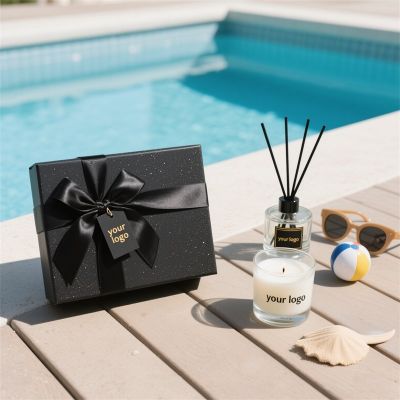 Luxury scented candle and reed diffuser gift set