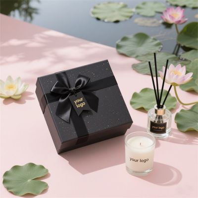 Luxury scented candle and reed diffuser gift set