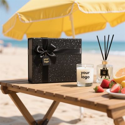 Luxury scented candle and reed diffuser gift set