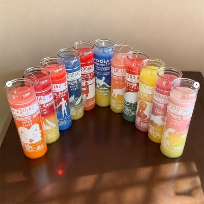 Custom Devotional 7 Day Prayer Religious Church Votive Glass Candle with Images