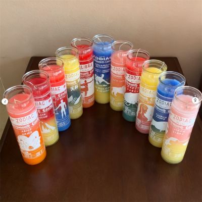 Custom Devotional 7 Day Prayer Religious Church Votive Glass Candle with Images