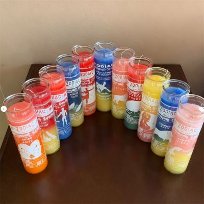 Custom Devotional 7 Day Prayer Religious Church Votive Glass Candle with Images