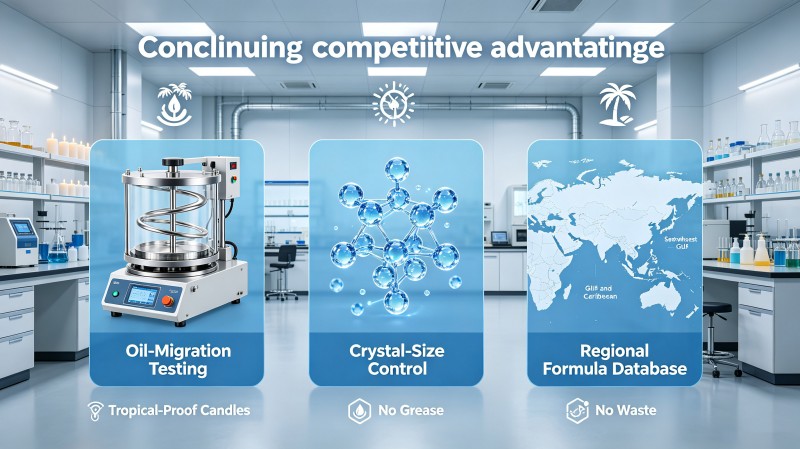 Huaming’s Cool‑Pour Process Eliminates Sweating for Philippine Spa Chain – Zero Oil Seepage at 35°C/90% RH Huaming’s Cool‑Pour Process Eliminates Sweating for Philippine Spa Chain – Zero Oil Seepage at 35°C/90% RH