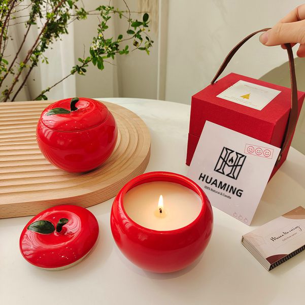 Christmas Apple Candle