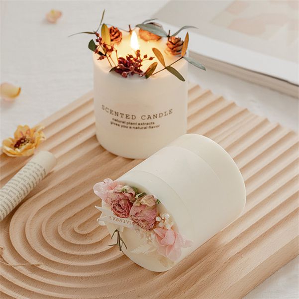 Flower Pillar Scented Candle 180g