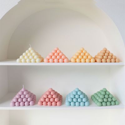 Pyramid Bubble Art Scented Candle 180g