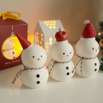 Christmas Snowman Scented Candle
