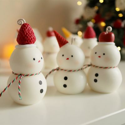 Christmas Snowman Scented Candle