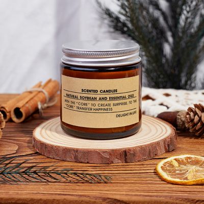 Amber Cup Scented Candle 120g