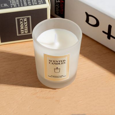 White Glass Scented Candle 160g