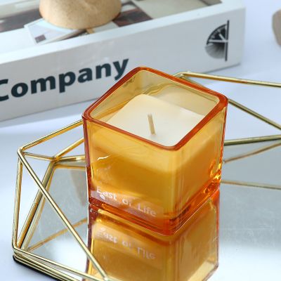 Square Glass Scented Candle 100g