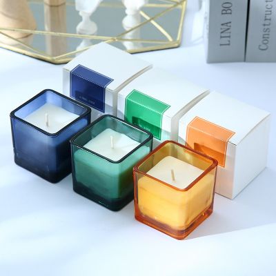 Square Glass Scented Candle 100g
