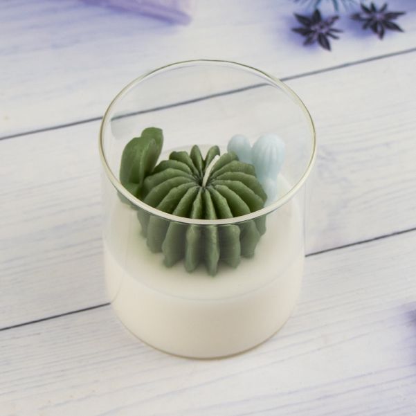 Cactus Glass Scented Candle 100g