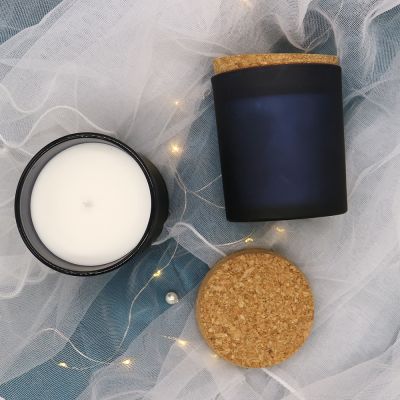 Frosted Cup Scented Candle with Cork 180g