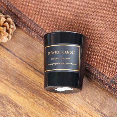 Black Porcelain Cup Scented Candle 160g