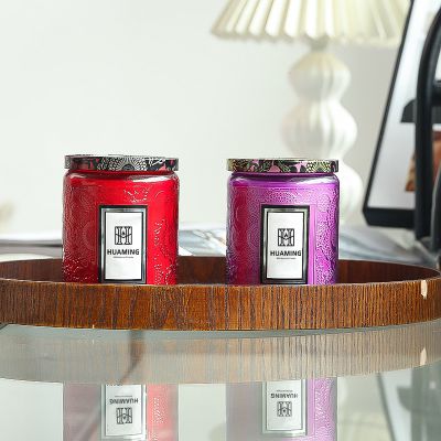 Color Glass Scented  Candle 180g