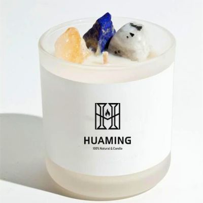 Wood Wick Crystal Scented Candle 260g