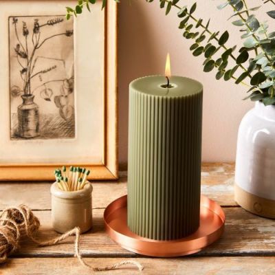 Color Household Aroma Pillar Candle