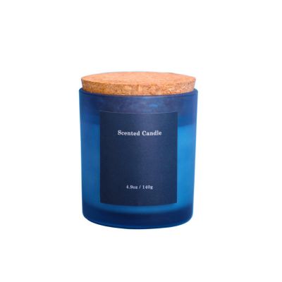 Colorful Glass Scented Candle With Lid 200g