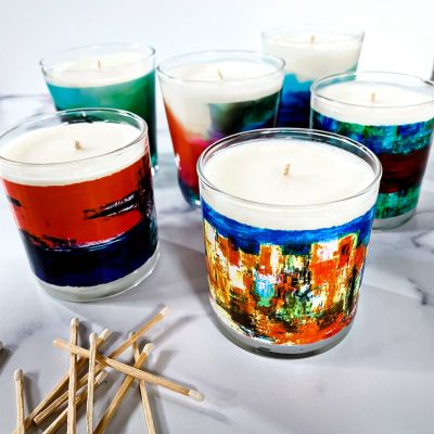 Watercolor Rendering Scented Candle 200g