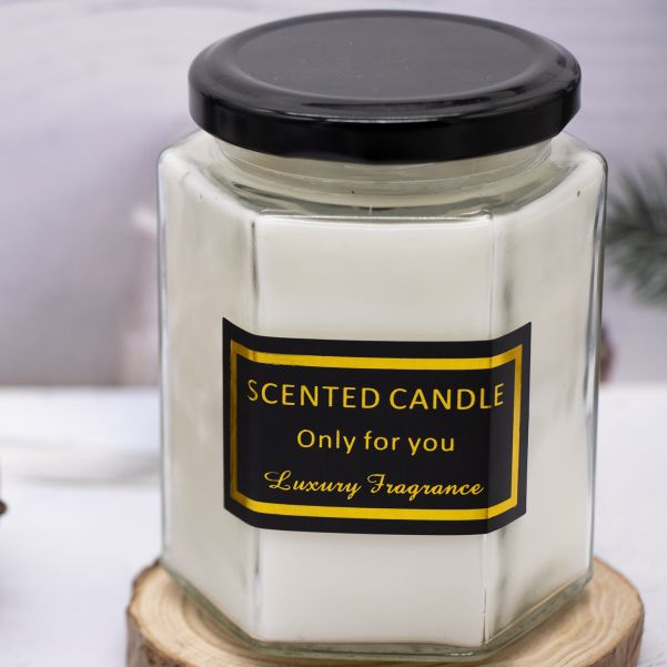 Hexagonal scented candle 180g