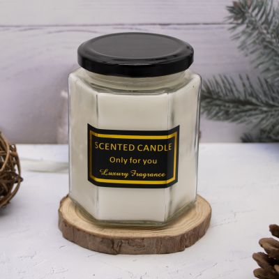 Hexagonal scented candle 180g