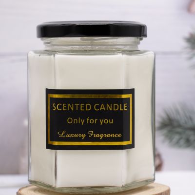 Hexagonal scented candle 180g