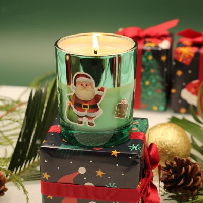 Christmas Themes Glass Scented Candle 200g