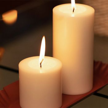 Christmas Pillar Candles 150g