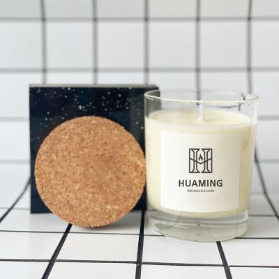Scented Candle with Cork Lids 200g