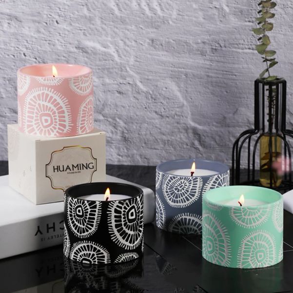 Plaster Cup Scented Candles 200g