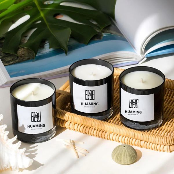 Black Scented Candle Gift Set  200g