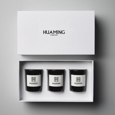 Black Scented Candle Gift Set  200g