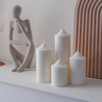 Cylindrical Wedding Candles 300g