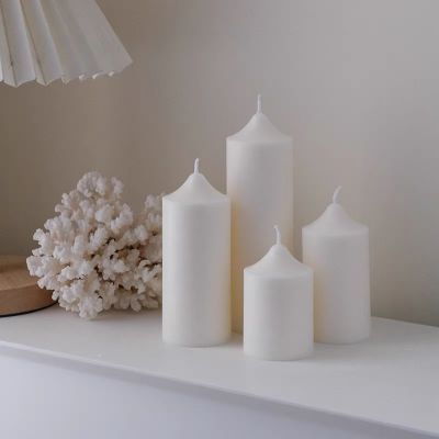 Cylindrical Wedding Candles 300g