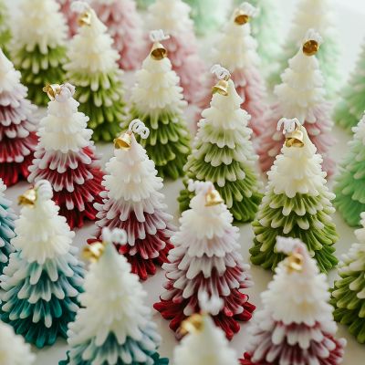 Christmas Tree Art Candles 100g