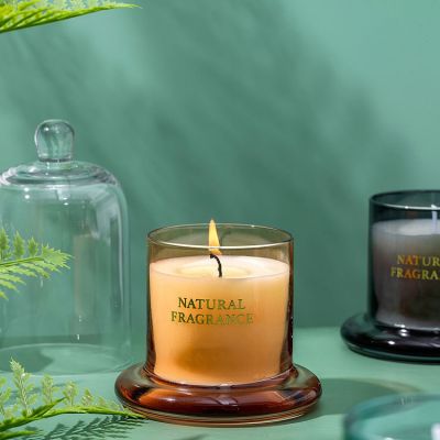 Glass Scented Candle With Lid 120g