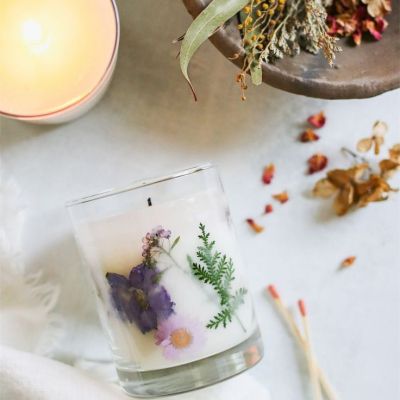 Scented Candle with Dried Flowers 180g