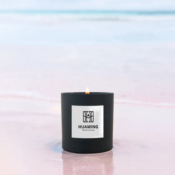 Matt Black Soy Scented Candle 180g