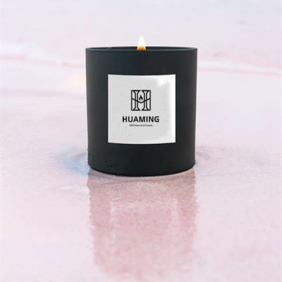 Matt Black Soy Scented Candle 180g