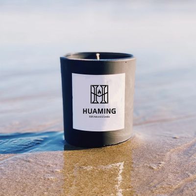 Matt Black Soy Scented Candle 180g