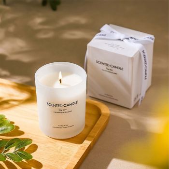 White Frosted Scented Candle 200g