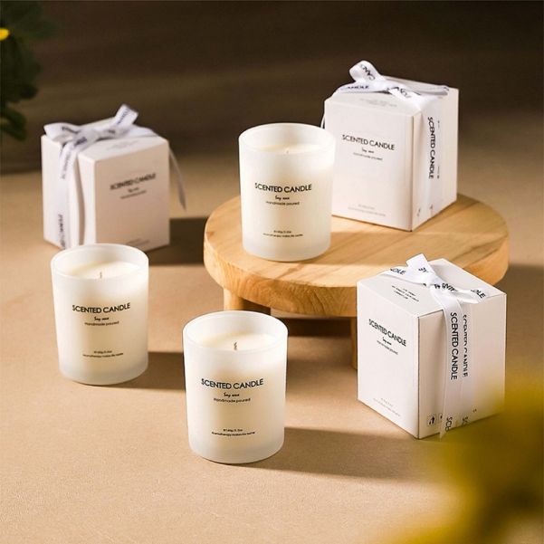 White Frosted Scented Candle 200g