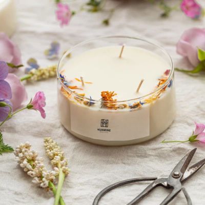 3 Wick Flower Scented Candles 300g
