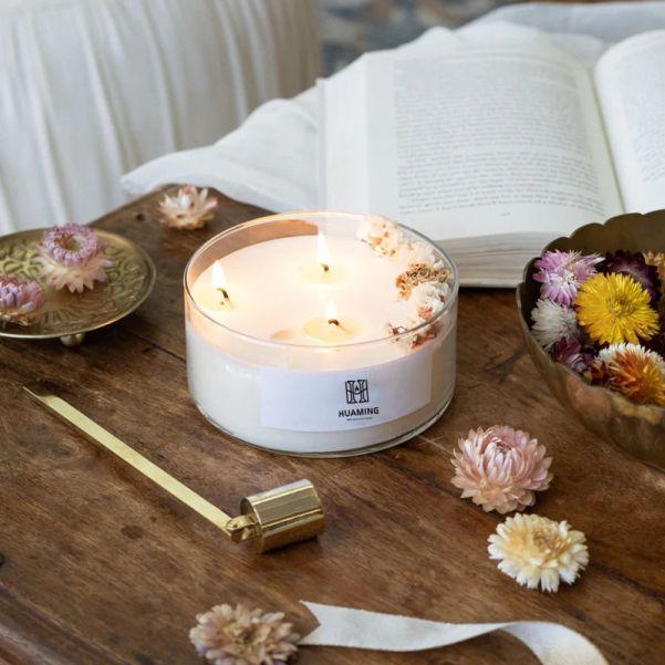 3 Wick Flower Scented Candles 300g