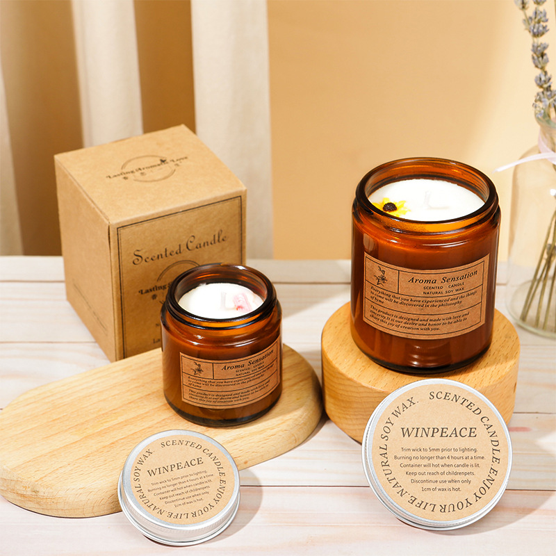 Flower Amber Scented Candle 200g