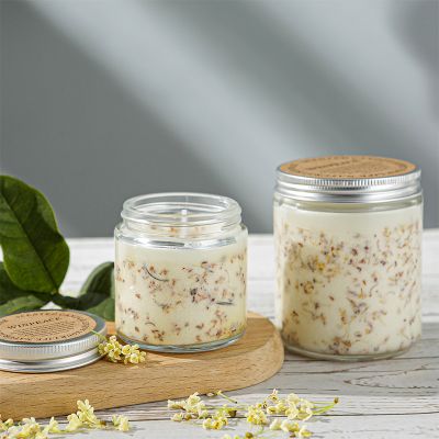 Flower Glass Scented Candle 200g