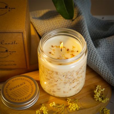 Flower Glass Scented Candle 200g